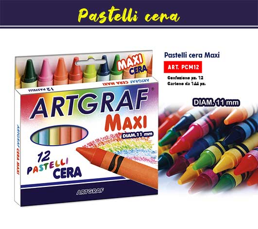 Pastelli Cera Maxi 12