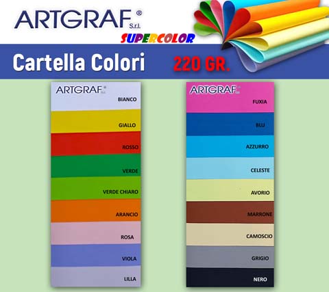 Colori cartoncini colorati