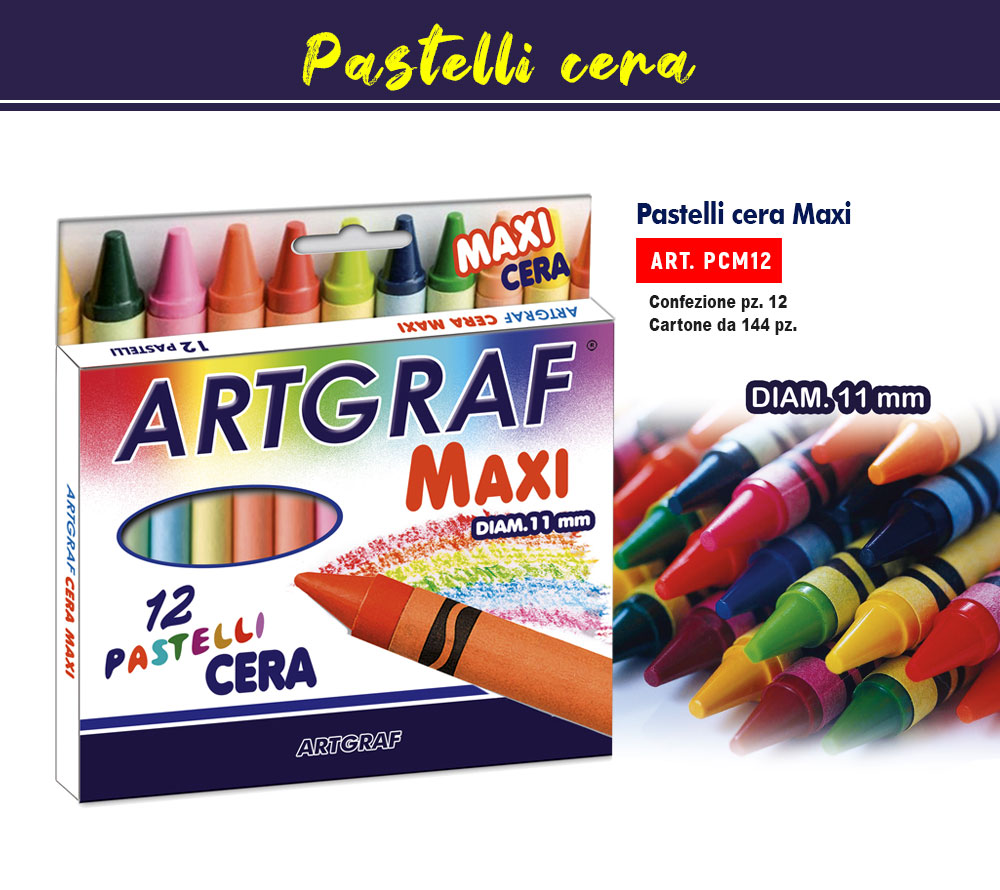 12 Pastelli a cera