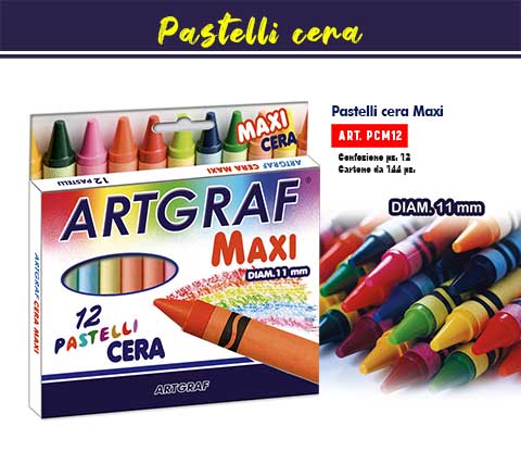 Pastelli Cera Maxi 12