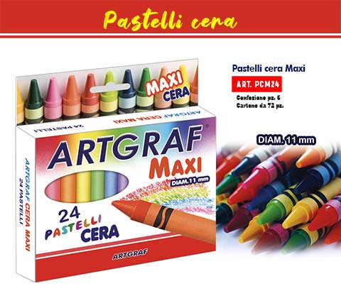 Pastelli Cera Maxi 24